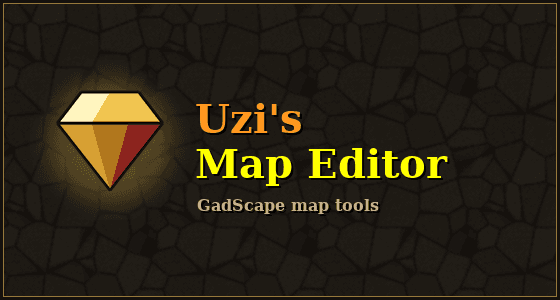 شاشة البداية لبرنامج Uzi's Map Editor